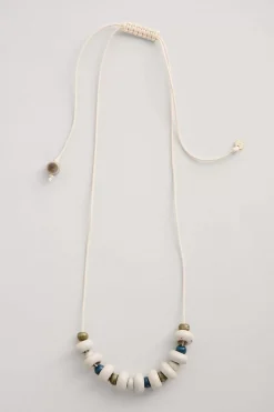Seasalt Cornwall Jewellery<Rushes Beaded Necklace Gooseberry Chalk