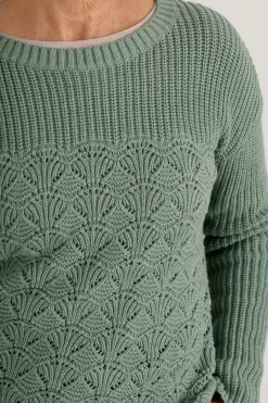 Seasalt Cornwall Knitwear<Sea Bird Organic Cotton Jumper Rosemary