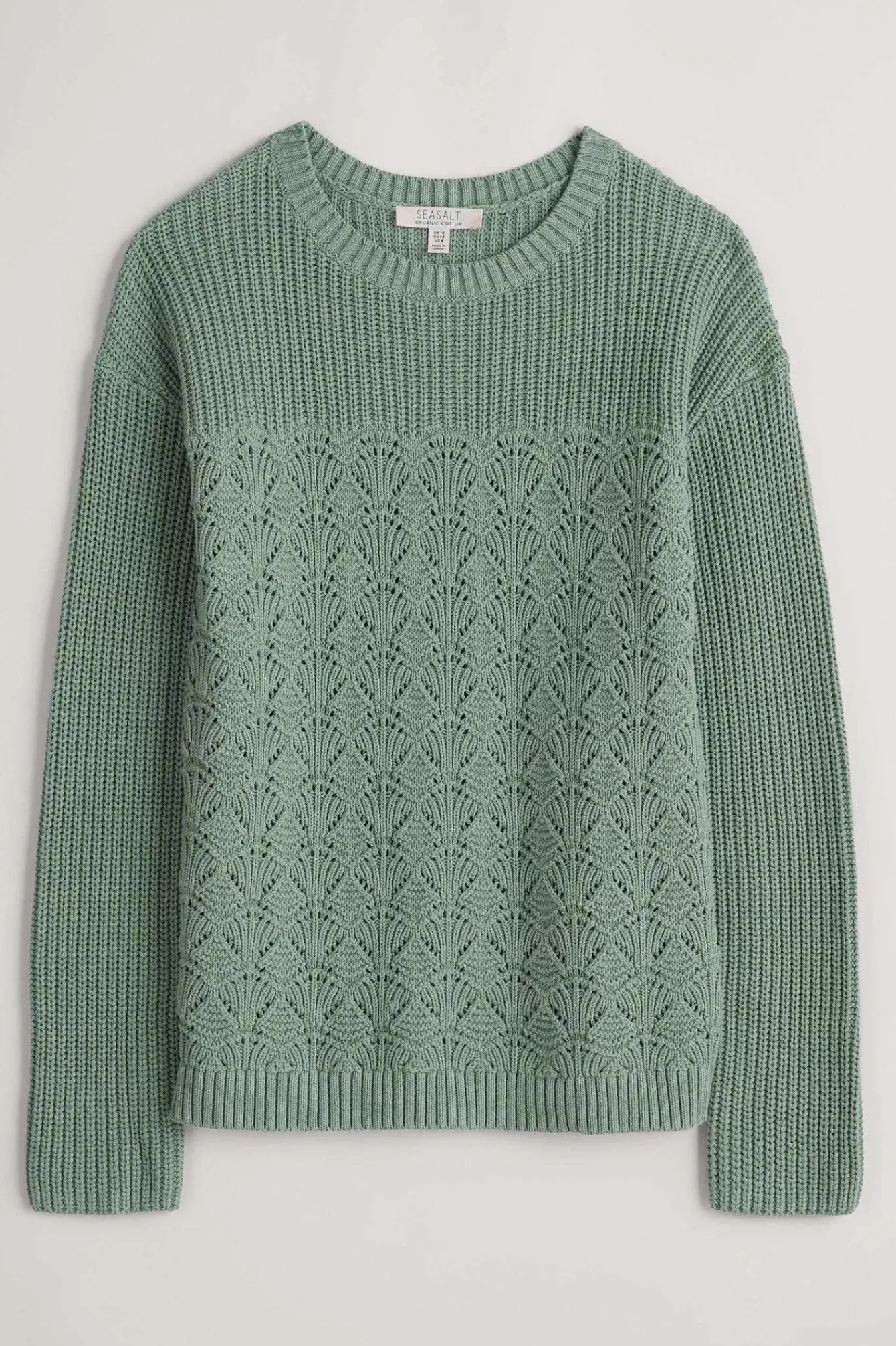 Seasalt Cornwall Knitwear<Sea Bird Organic Cotton Jumper Rosemary