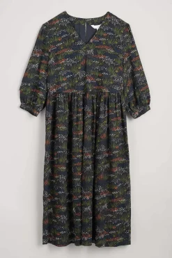 Seasalt Cornwall Dresses<Sea Line Midi Dress Moor Meadow Onyx