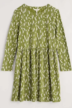 Seasalt Cornwall Dresses<Sea Mirror Jersey Dress Dried Grass Dark Citron
