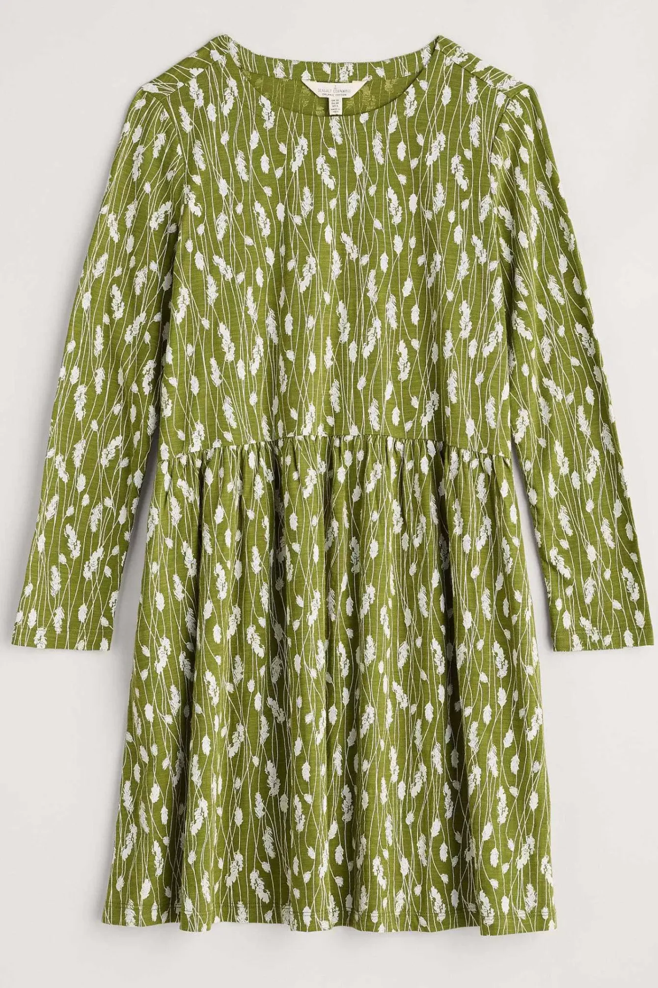 Seasalt Cornwall Dresses<Sea Mirror Jersey Dress Dried Grass Dark Citron