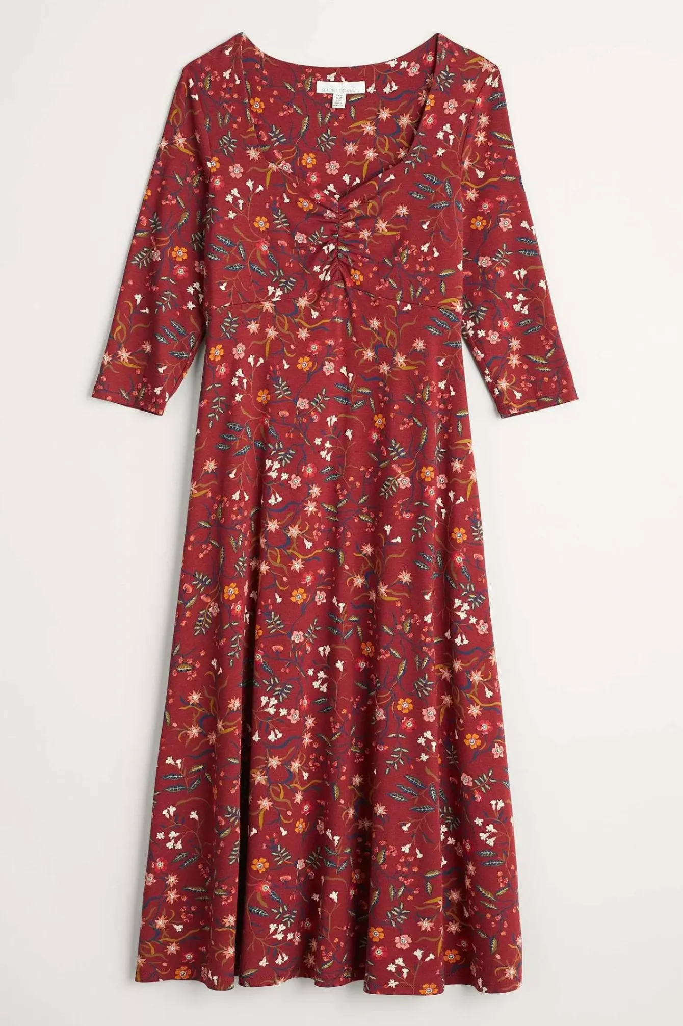 Seasalt Cornwall Dresses<St Martin Jersey Midi Dress Meadow Bloom Jam