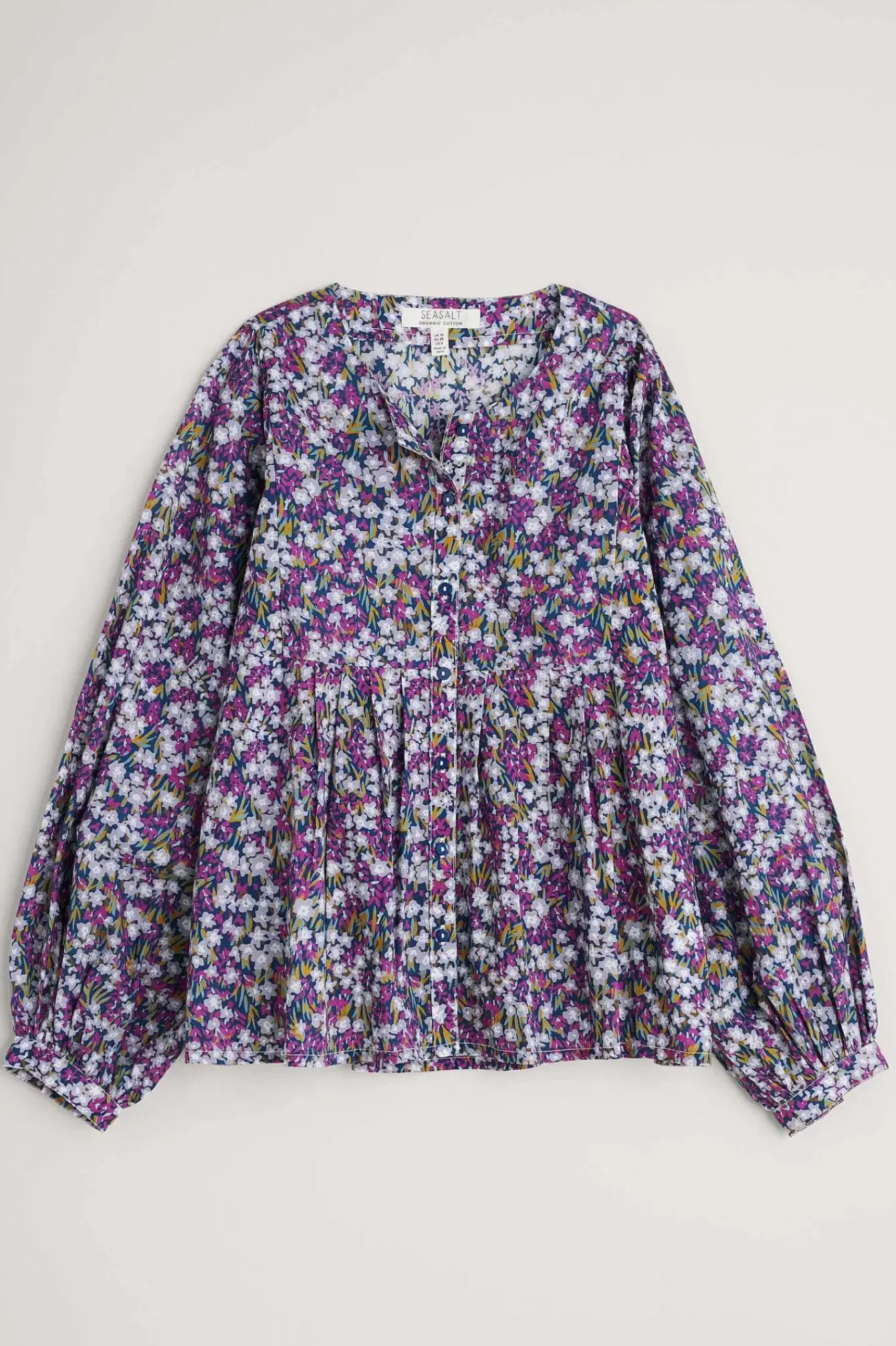 Seasalt Cornwall Tops<Thornapple Organic Cotton Shirt (Gots) Heather Fields Verbena