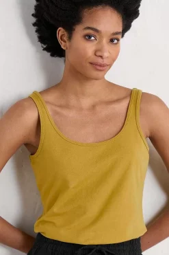 Seasalt Cornwall Tops<Tidal Drift Jersey Vest Pear