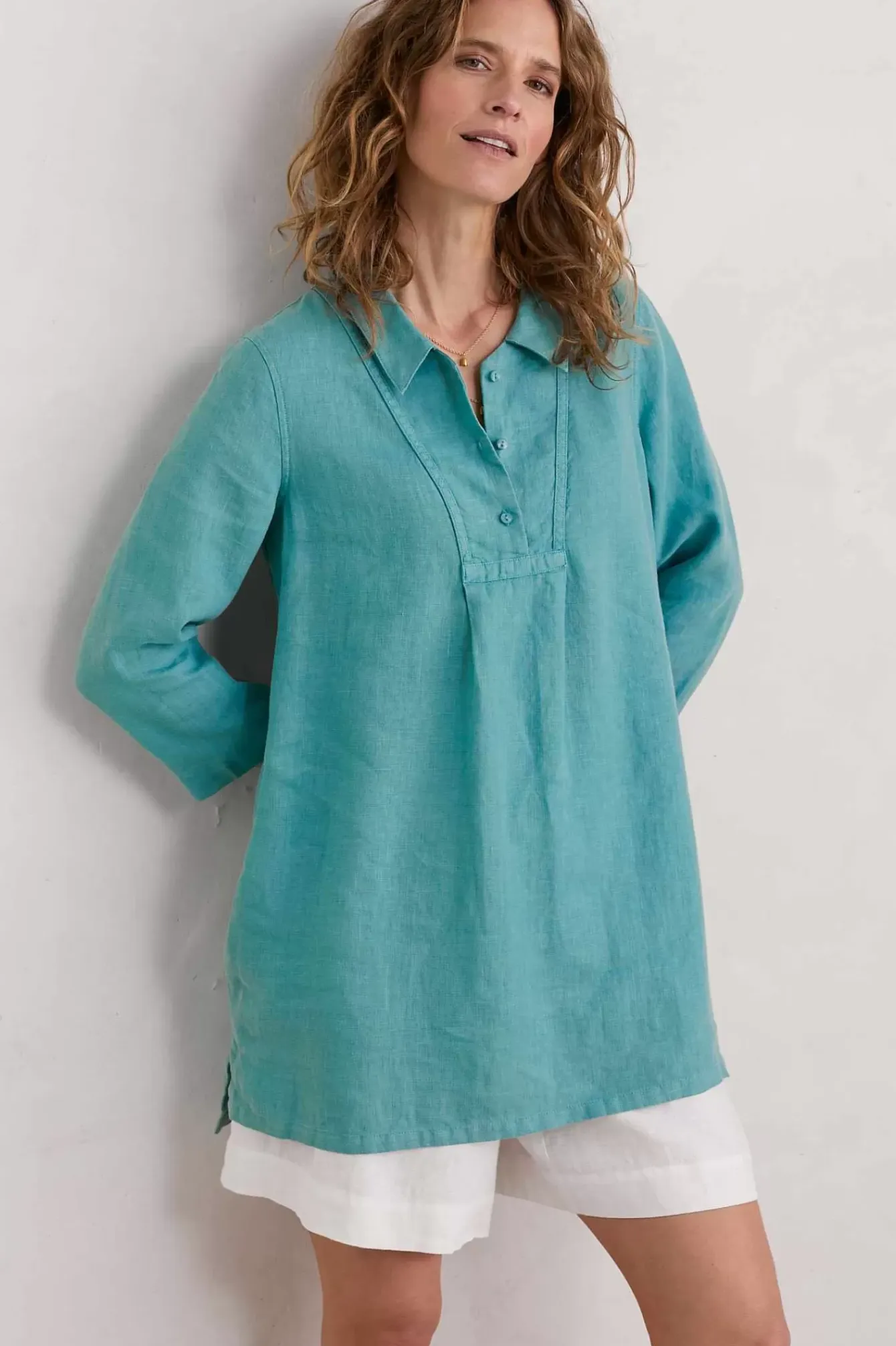 Seasalt Cornwall Tunics<Tide Clock 3/4 Sleeve Tunic Tidepool