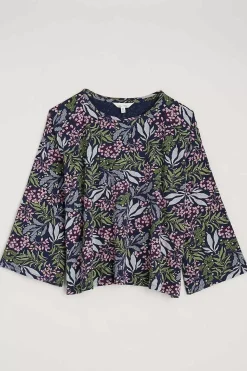 Seasalt Cornwall Nightwear<Tree Shadow Jersey Pyjamas Riverbed Floral Maritime