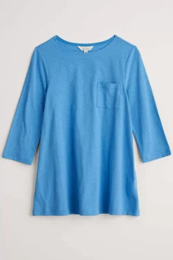 Seasalt Cornwall Tops<Tregonning 3/4 Sleeve Top Clear Sky