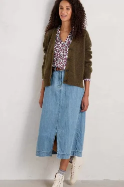 Seasalt Cornwall Tops<Wavecrest Jersey Shirt (Gots) Field Flower Chalk