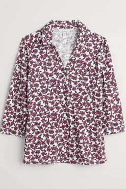 Seasalt Cornwall Tops<Wavecrest Jersey Shirt (Gots) Field Flower Chalk